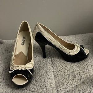 MICHAEL Michael Kors Black and White Classic Heels